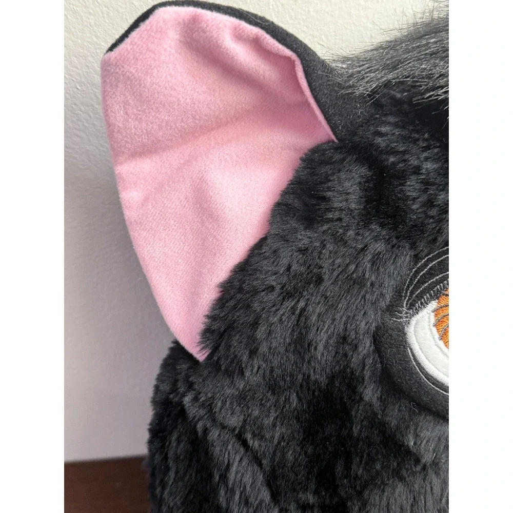 Vintage Furby Plush Backpack Black‎ Faux Fur Pink Ears Y2K Kidcore New with Tags